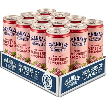 Limonáda Karton 12 ks F&S limonáda Malina plechovka 0,25l