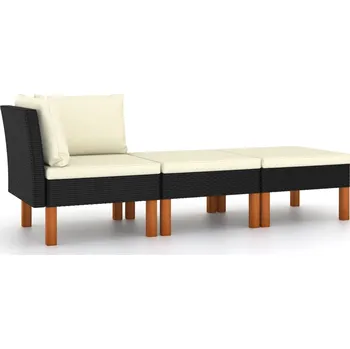 3dílná zahradní sedací souprava polyratan a masivní eukalyptus IM_315769