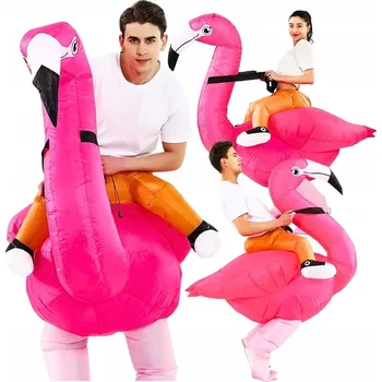 Karnevalový kostým Nafukovací kostým plameňáka KOSTÝM PLAMEŇÁK