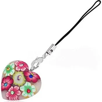 Přívěsek zdobené srdce 52 (Přívěšky s karabinkou)