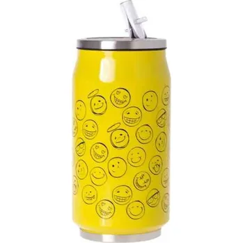 Termohrnek Hrnek termiczny Odelo buźki żółta puszka bidon do szkoły auta 350 ml