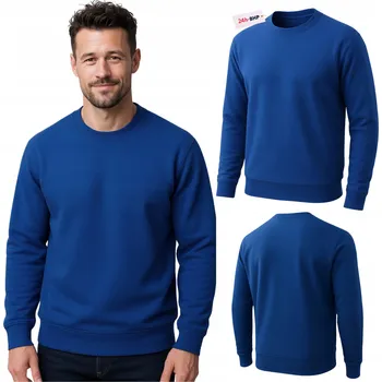 Pánská mikina PRACOVNÍ MIKINA WARM BOZP BAVLNA Mikina UNIVERZÁLNÍ Modrá