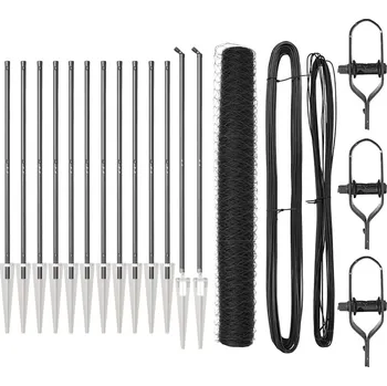 Plot Plot s příspěvky Šedá 1.4 x 25 m Ocel potažená PVC IM_3353246