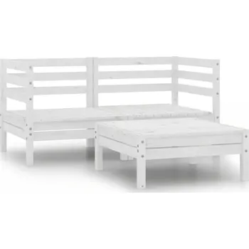 3dílná zahradní sedací souprava masivní borovice bílá IM_806603