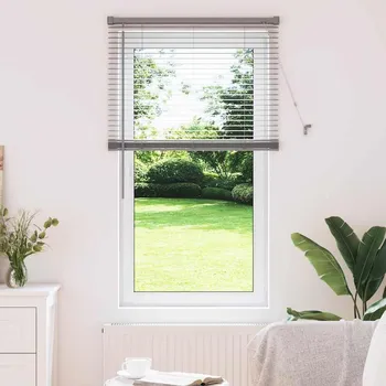 Roleta Žaluziové rolety Stříbrná 130 x 70 cm Hliník IM_42005891