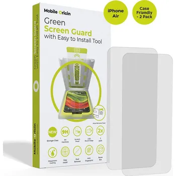 Mobile Origin Screen Guard With Easy Applicator case friendly 2 Pack iPhone Air SGA-i17Air-2pk