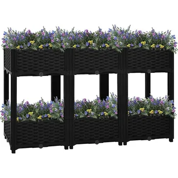 Vyvýšený záhon Vyvýšený záhon 120 x 40 x 71 cm polypropylen IM_316536