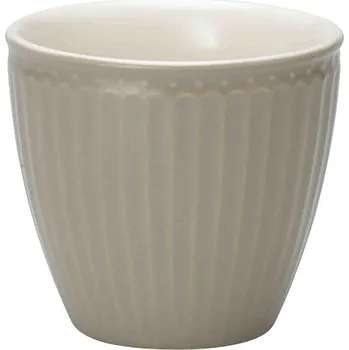 GreenGate Porcelánový hrnek na latté Alice Warm Grey