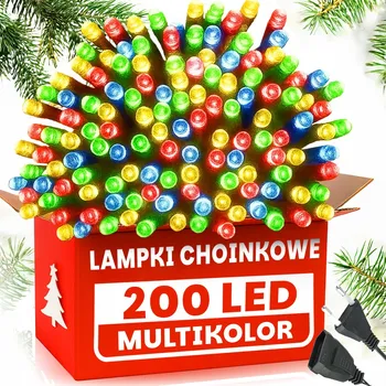 Vánoce Vánoční osvětlení na stromeček DoChoinki pro vnitřní i venkovní použití 12,7 m 101 - 200 světýlek