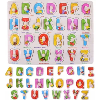 Dřevěná hračka DŘEVĚNÁ PÍSMENA ABECEDA DŘEVĚNÁ