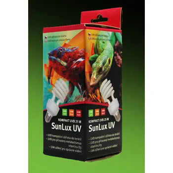 Osvětlení do terária SunLux UVB 5.0 25W kompaktní žárovka