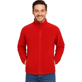 Zdravotnický oděv červený medicínská fleecová bunda (XL)