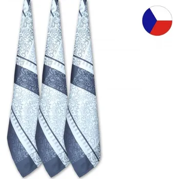 Utěrka Kuchyňské utěrky EXTRA Ornamenty šedé 3ks