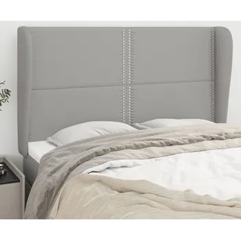 Ložnice Čelo postele typu ušák světle šedé 147x23x118/128 cm textil IM_3117814