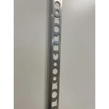 Stavební profil CELOX ukonč. profil oblý otevřený 10mm,AL stříbrný lesklý 2,5m (40-2107)