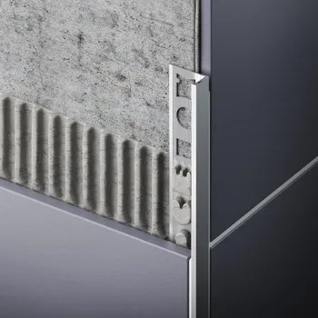 Stavební profil CELOX ukončovací profil L 10mm Al elox inox kartáč 2,5m