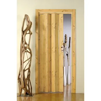 Interiérové dveře PETROMILA plastové shrnovací dveře do 60x200cm ODSTÍN: BOROVICE, TYP DVEŘÍ: 3 řady prosklení 326720/3/BOR