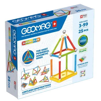 Stavebnice Geomag Geomag Supercolor magnetická stavebnice 25 dílků