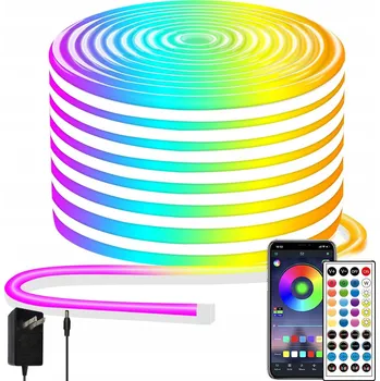LED osvětlení LED pásek RGB 20m VENKOVNÍ VODĚODOLNÝ IP65 LED diody 5050 24V SILNÝ BLUETOOTH