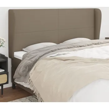 Čelo postele typu ušák taupe 203x23x118/128 cm textil IM_3117702