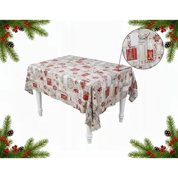 ubrus VÁNOČNÍ UBRUS NA ŠTĚDROVEČERNÍ STŮL 150x180cm - DEKORACE NA VÁNOCE