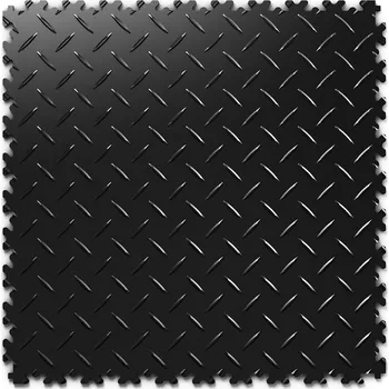 Umělý povrch PVC dlažba Mosolut Machine Industrial+ diamant, ECO, černá