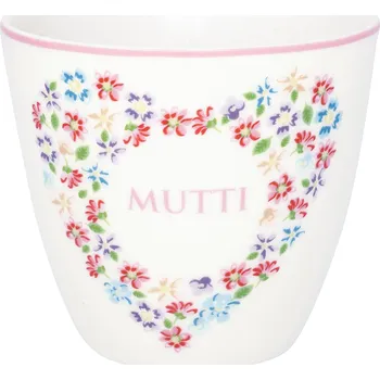 GreenGate Porcelánový hrnek na latté Columbine Mutti