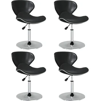 Jídelní židle Jídelní židle 4 ks černé umělá kůže IM_3088576