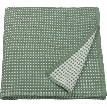 Přehoz na lůžko IKEA PELARTUJA Přehoz na postel oboustranný, zelenošedý, 150x250 cm BAVLNA