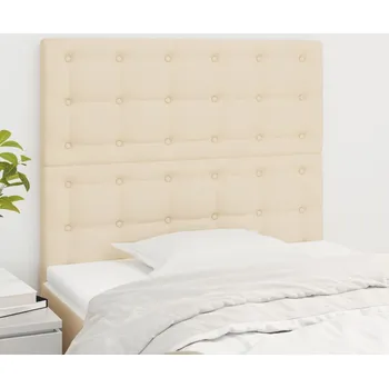 Čelo postele krémové 100x5x118/128 cm látkové IM_3116761