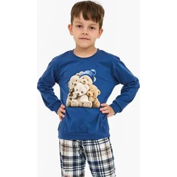 Chlapecké pyžamo Chlapecké pyžamo Cornette Bears - medvídek Modrá 86-92