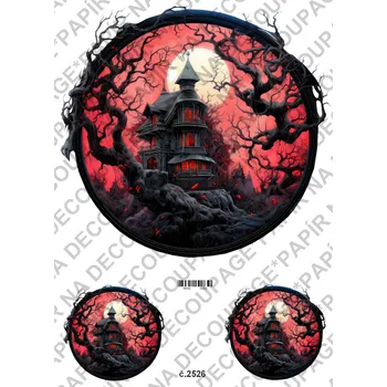 Umělecký papír Rýžový a soft papír na decoupage - Hallowen - KB2526 Materiál: Soft, Rozměr: A4