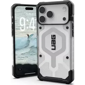 Pouzdro na mobilní telefon UAG Pathfinder Clear Magsafe zadní kryt pro Apple iPhone 17 Pro Max stříbrná (114552114333)