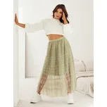 Maxi sukně PASTELLA Barva černá DSTREET CY0421 Barva: Zelená, Velikost: S