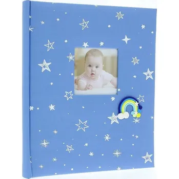Fotoalbum Album na fotografie k vlepování, 40 stran, dětský, modrý, k prvním narozeninám