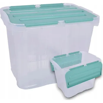 PLASTOVÁ KRABICE S VÍKEM KRABIČKA 10 L uzavíratelná na drobnosti