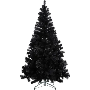 Vánoční dekorace Černý umělý vánoční stromek, 150cm 415 větví