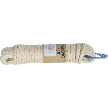 Železářství Lněný provaz, přírodní, 6 mm, 10 m, 1 kus