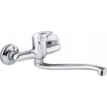 Vodovodní baterie Kuchyňská nástěnná baterie Yoka Home FIZAR stříbrná