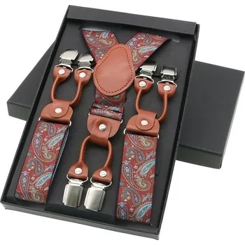 Kšandy Pánské kšandy červené Leo Červená