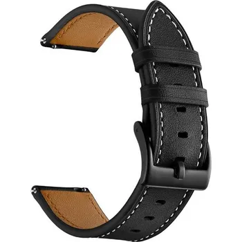 Řemínek na hodinky 4wrist Kožený řemínek pro Garmin 20 mm - Black + 2 měsíce na vrácení zboží