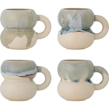 Bloomingville, Hrnky Luna 400 ml, 4 ks - Formadore