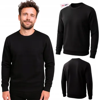 Pánská mikina Mikina PRACOVNÍ Teplá teplá BOZP Ochranná BAVLNA UNIVERZÁLNÍ Černá