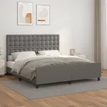 Rám postele s čelem šedý 160x200 cm umělá kůže IM_3125583