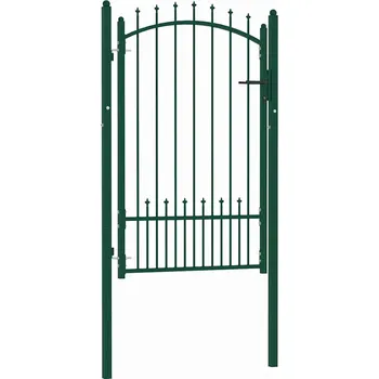 branka Plotová branka s hroty ocel 100 x 150 cm zelená IM_146395