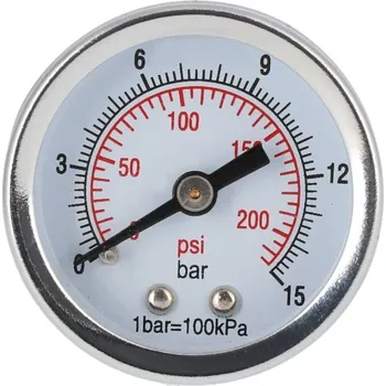 Kompresor Manometr 40 mm 1/8" 0-15 bar - zadní připojení