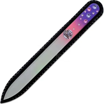 Pilníček malý na nehty s krystaly (Skleněný pilníček na nehty)