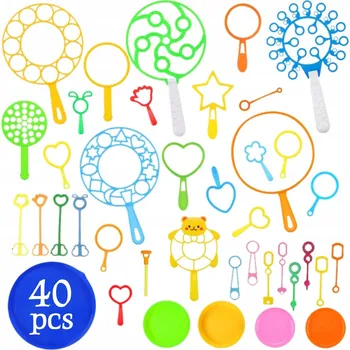 Vrták Sada 40 bublinových hůlek, pro dětské letní venkovní aktivity, párty, narozeniny