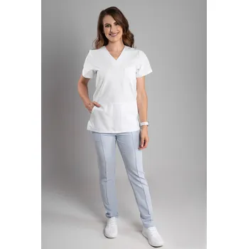 Zdravotnický oděv Zdravotnická halena INFINITE Flex Rita Stretch - bílá Velikost: 3XL