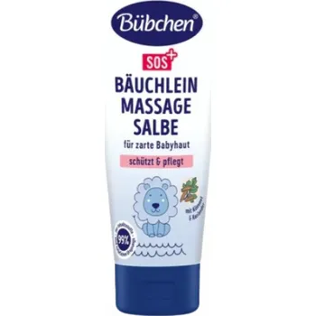 Bübchen SOS Balzám na bolavá bříška 50 ml (Přírodní receptura SOS masti na masáž bříška chrání a pečuje o pokožku při uklidňujících a relaxačních masážích bříška)
